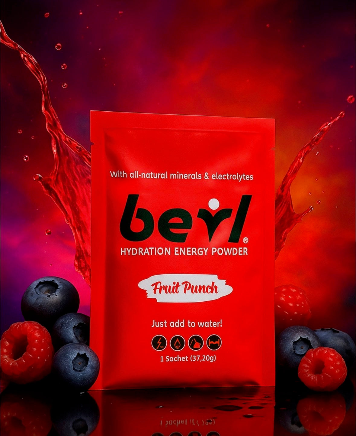 Fruit Punch Hydration Energy Powder