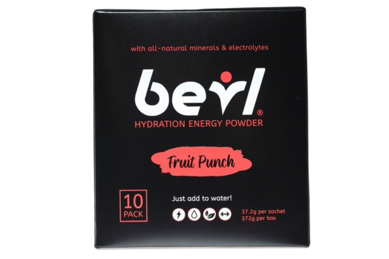 Fruit Punch Hydration Energy Powder.